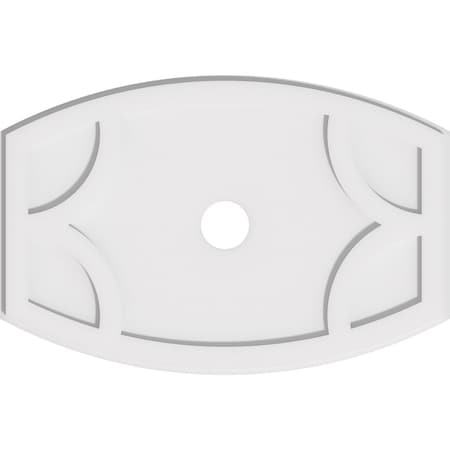 Kailey Architectural Grade PVC Ceiling Medallion, 28"W x 18 5/8"H x 3"ID x 15"C x 1"P, One-Piece